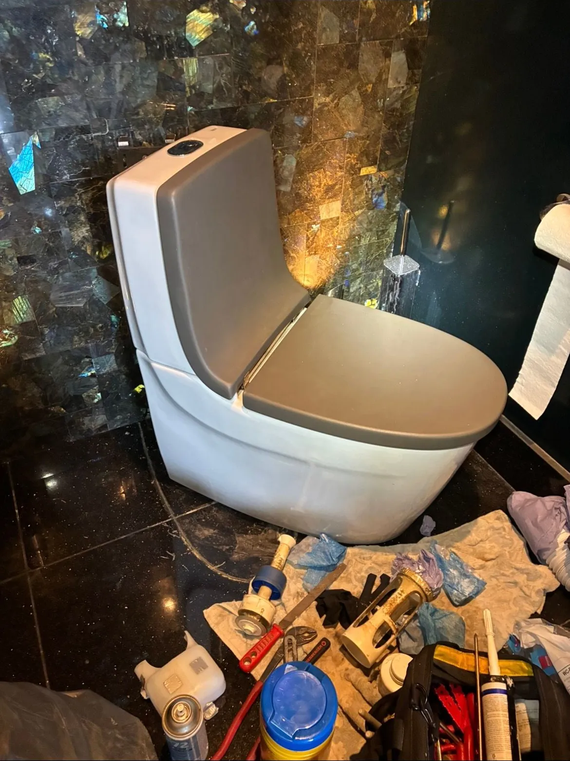 WC removed and repaired during the Cobham emergency callout