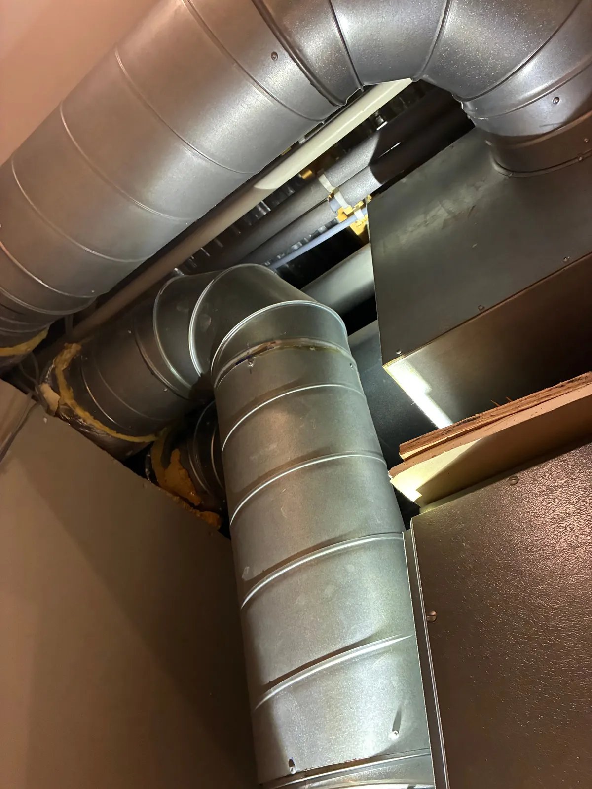 Repair work carried out on the leaking pipework and fittings
